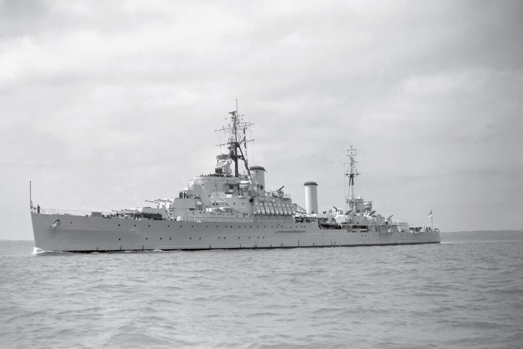 HMS Gambia (pennant number 48, later C48) was a Crown Colony-class ...